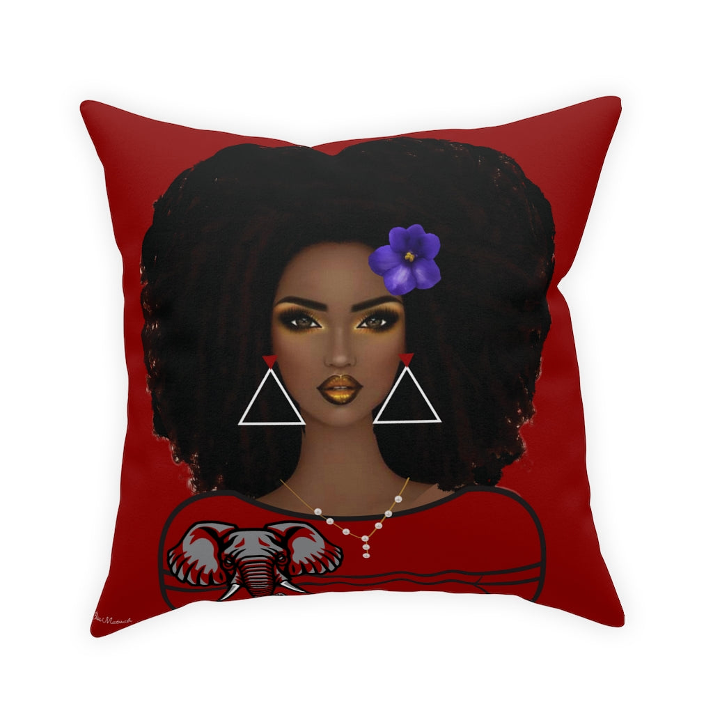 Beautiful lady and elephant  Pillow COVER