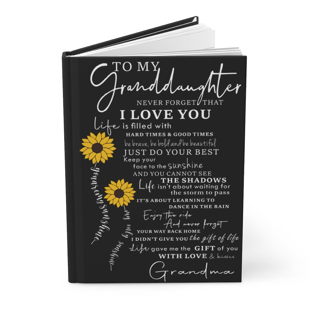 Granddaughter Hardcover Journal Matte