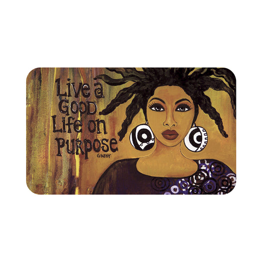 Live a Good life on Purpose Interior Floor Mat